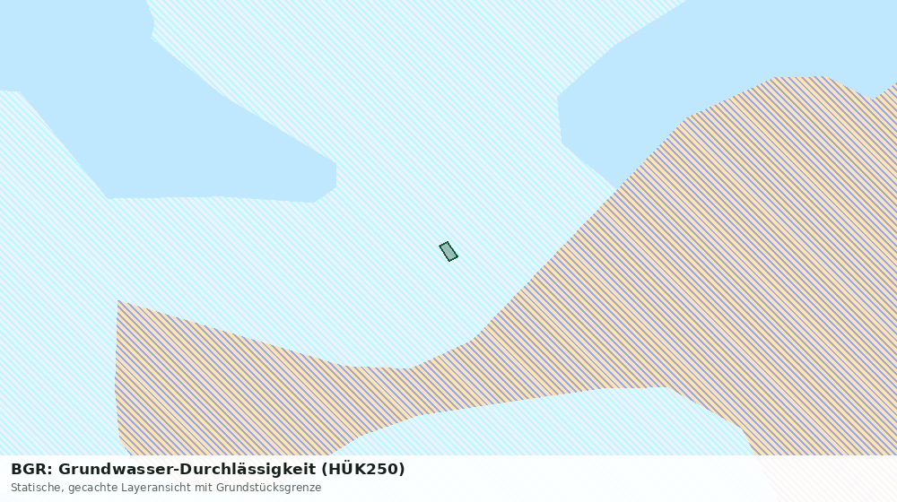 Statische Kartenansicht: BGR: Grundwasser-Durchlässigkeit (HÜK250)