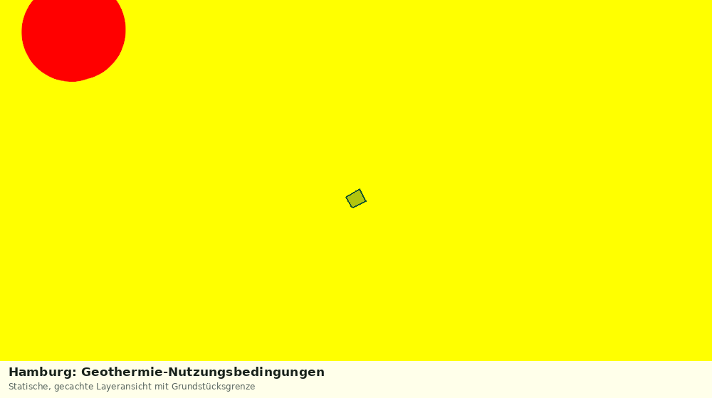 Statische Kartenansicht: Hamburg: Geothermie-Nutzungsbedingungen