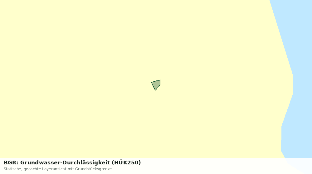 Statische Kartenansicht: BGR: Grundwasser-Durchlässigkeit (HÜK250)
