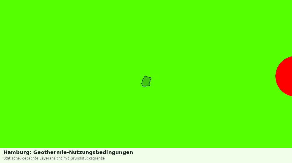 Statische Kartenansicht: Hamburg: Geothermie-Nutzungsbedingungen