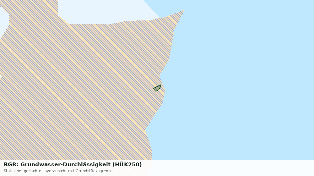 Statische Kartenansicht: BGR: Grundwasser-Durchlässigkeit (HÜK250)