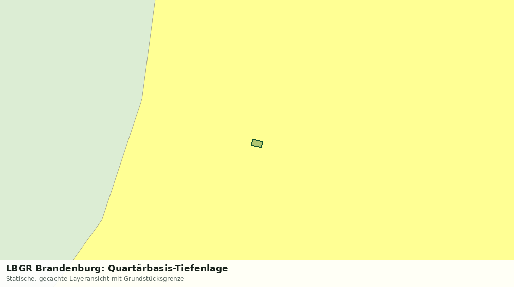 Statische Kartenansicht: LBGR Brandenburg: Quartärbasis-Tiefenlage