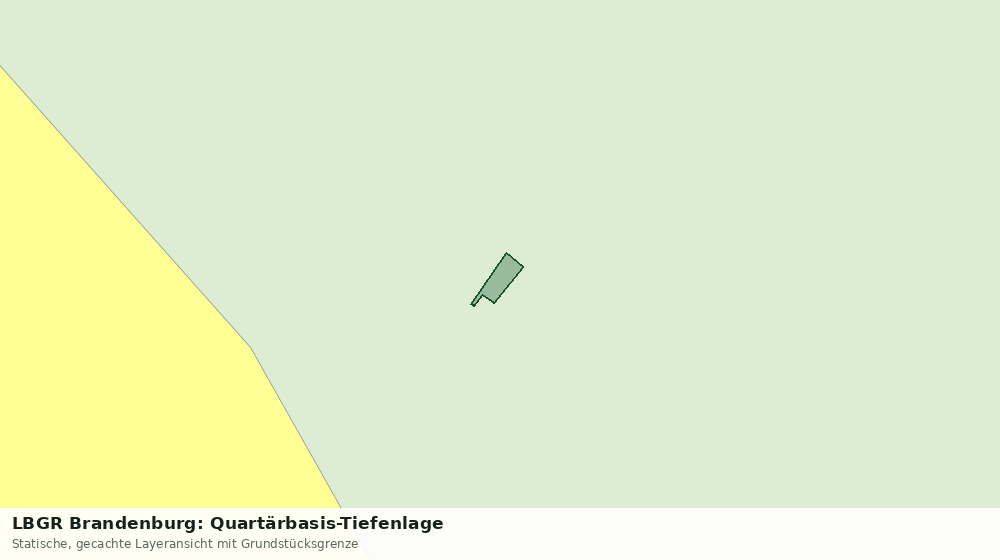 Statische Kartenansicht: LBGR Brandenburg: Quartärbasis-Tiefenlage