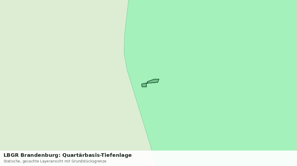 Statische Kartenansicht: LBGR Brandenburg: Quartärbasis-Tiefenlage