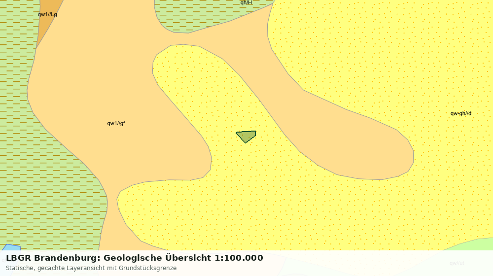 Statische Kartenansicht: LBGR Brandenburg: Geologische Übersicht 1:100.000