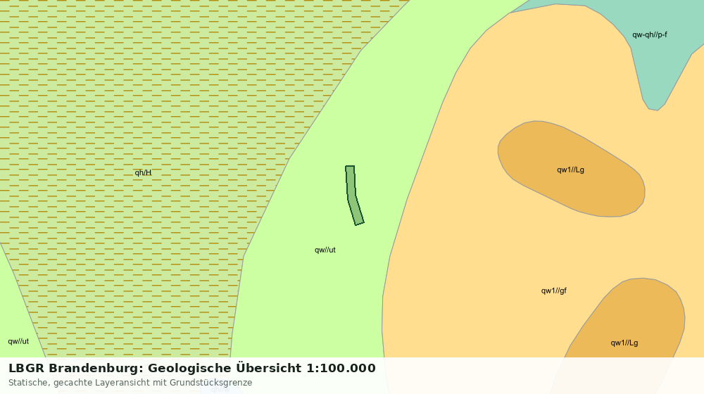 Statische Kartenansicht: LBGR Brandenburg: Geologische Übersicht 1:100.000