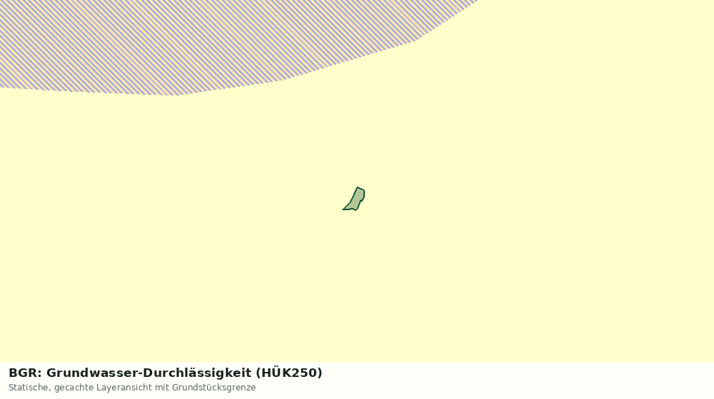 Statische Kartenansicht: BGR: Grundwasser-Durchlässigkeit (HÜK250)