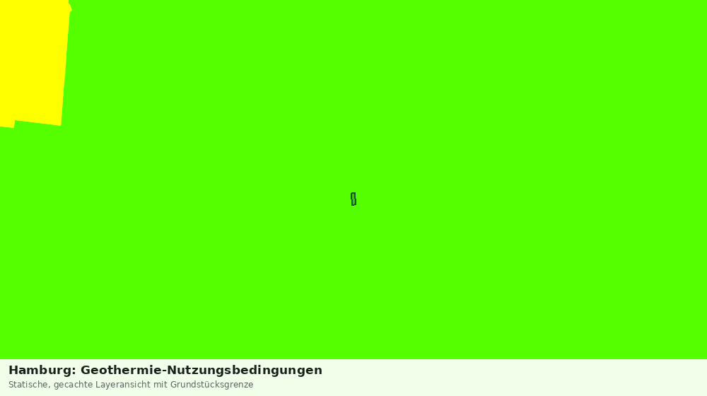 Statische Kartenansicht: Hamburg: Geothermie-Nutzungsbedingungen
