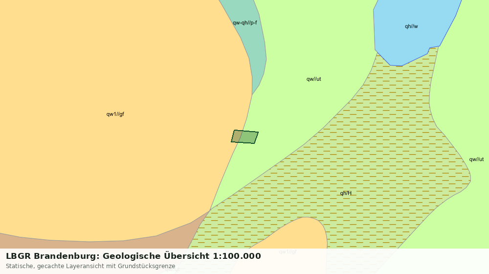 Statische Kartenansicht: LBGR Brandenburg: Geologische Übersicht 1:100.000