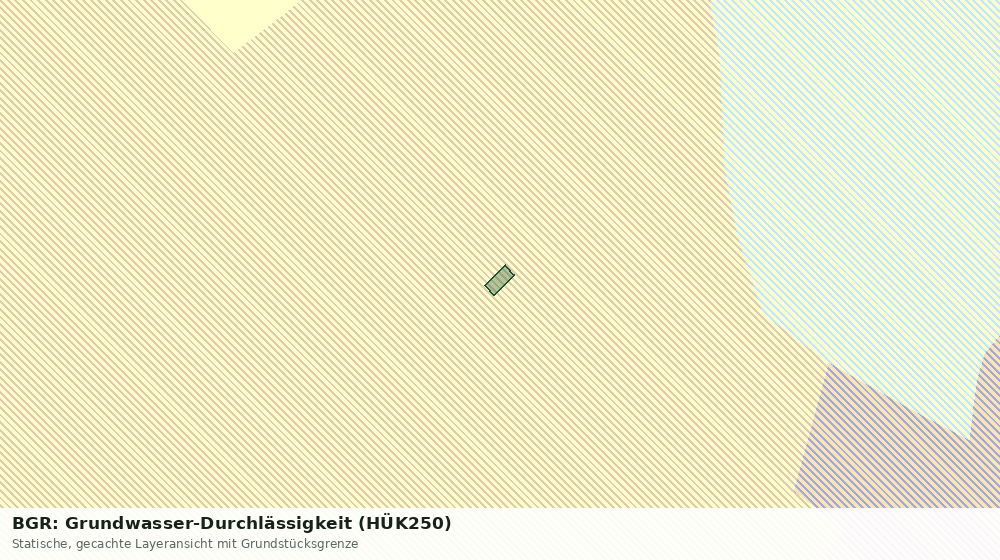 Statische Kartenansicht: BGR: Grundwasser-Durchlässigkeit (HÜK250)