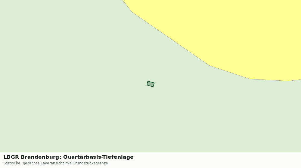 Statische Kartenansicht: LBGR Brandenburg: Quartärbasis-Tiefenlage