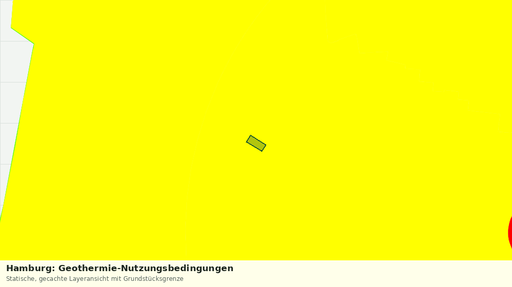 Statische Kartenansicht: Hamburg: Geothermie-Nutzungsbedingungen