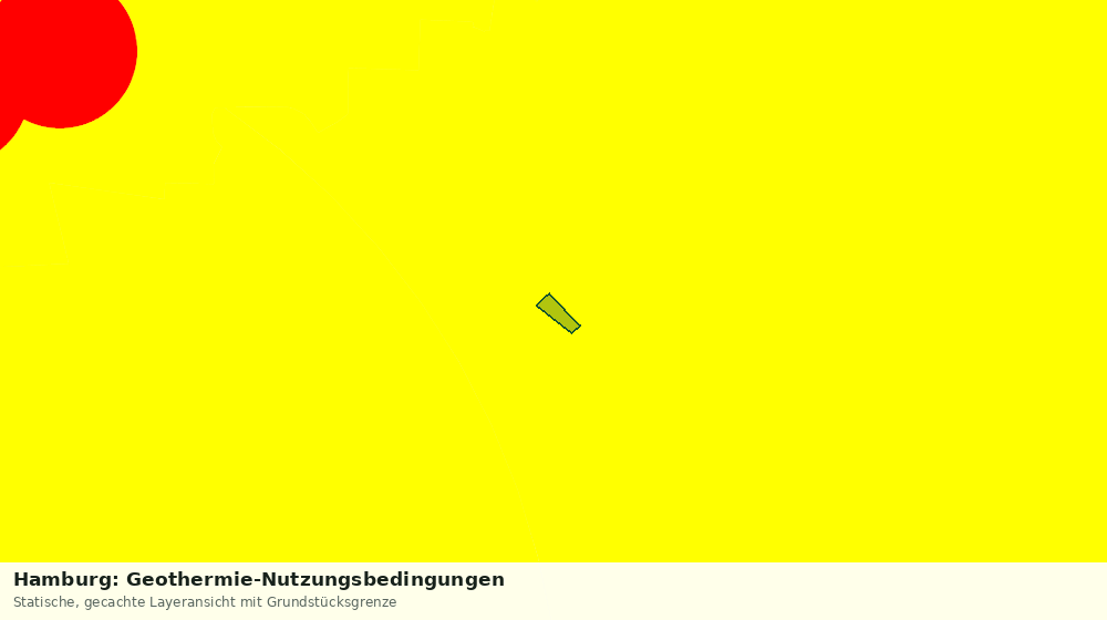 Statische Kartenansicht: Hamburg: Geothermie-Nutzungsbedingungen