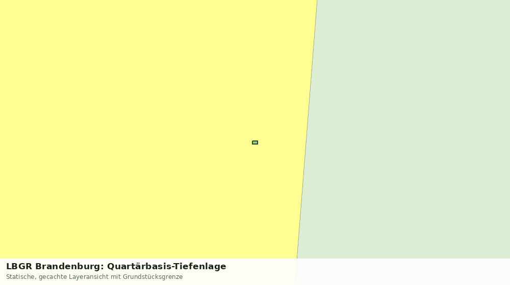Statische Kartenansicht: LBGR Brandenburg: Quartärbasis-Tiefenlage