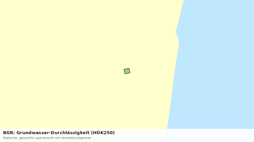 Statische Kartenansicht: BGR: Grundwasser-Durchlässigkeit (HÜK250)