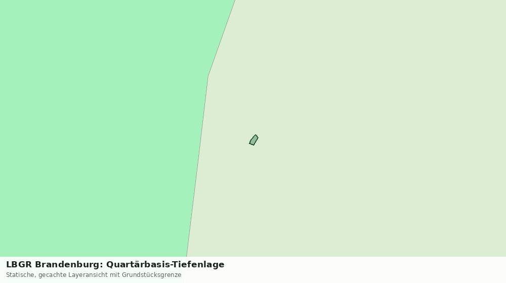 Statische Kartenansicht: LBGR Brandenburg: Quartärbasis-Tiefenlage