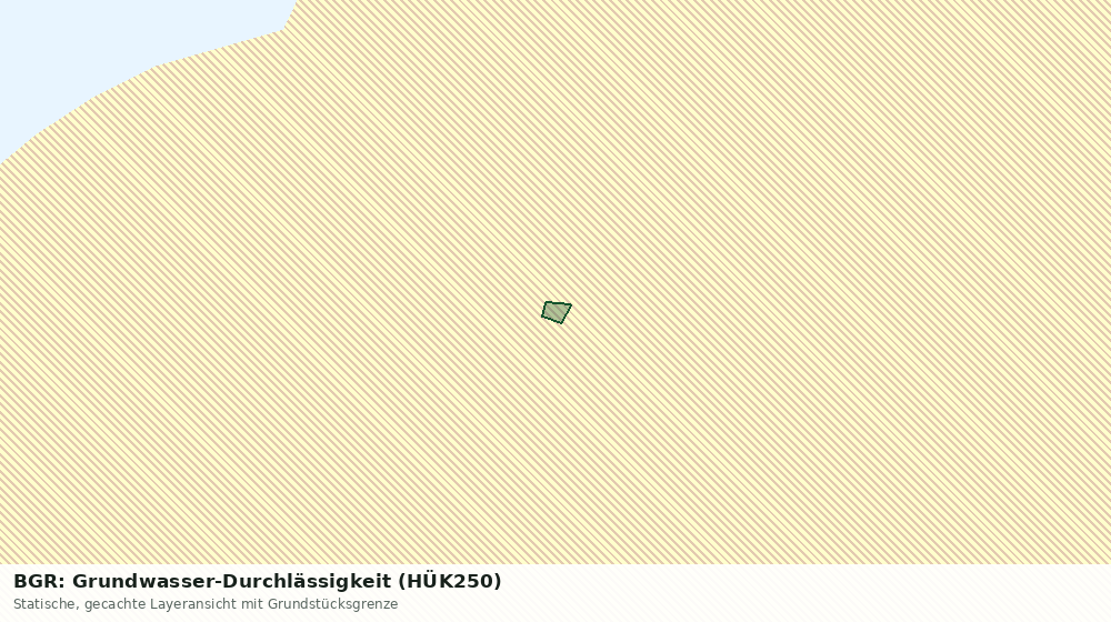 Statische Kartenansicht: BGR: Grundwasser-Durchlässigkeit (HÜK250)