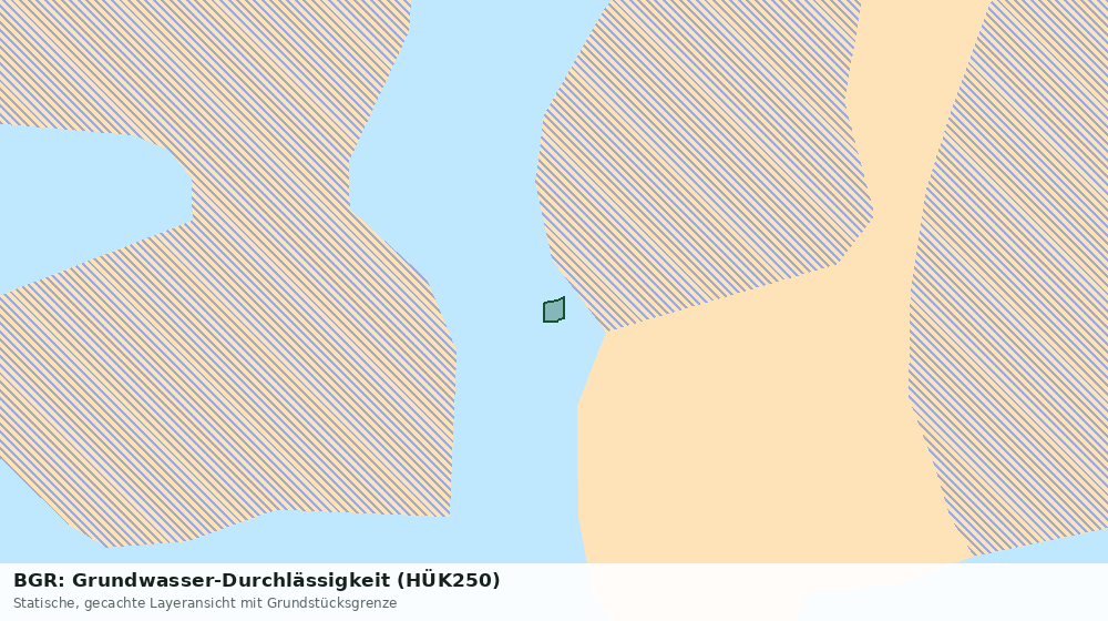 Statische Kartenansicht: BGR: Grundwasser-Durchlässigkeit (HÜK250)