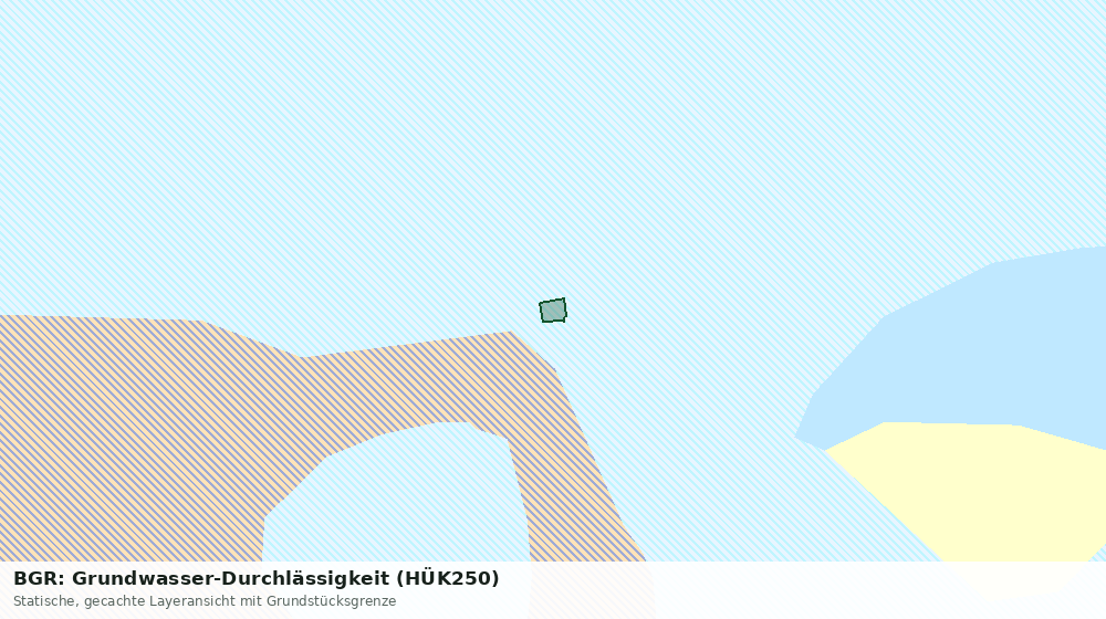 Statische Kartenansicht: BGR: Grundwasser-Durchlässigkeit (HÜK250)