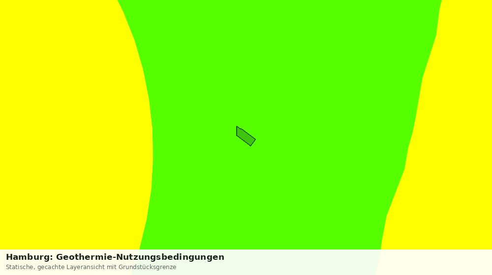 Statische Kartenansicht: Hamburg: Geothermie-Nutzungsbedingungen
