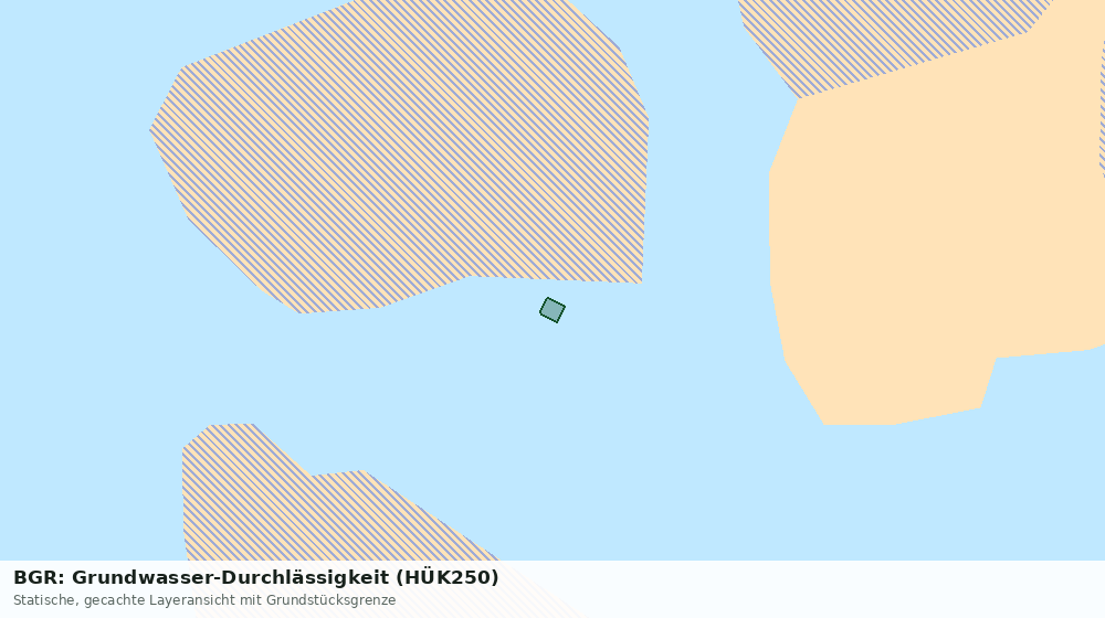 Statische Kartenansicht: BGR: Grundwasser-Durchlässigkeit (HÜK250)