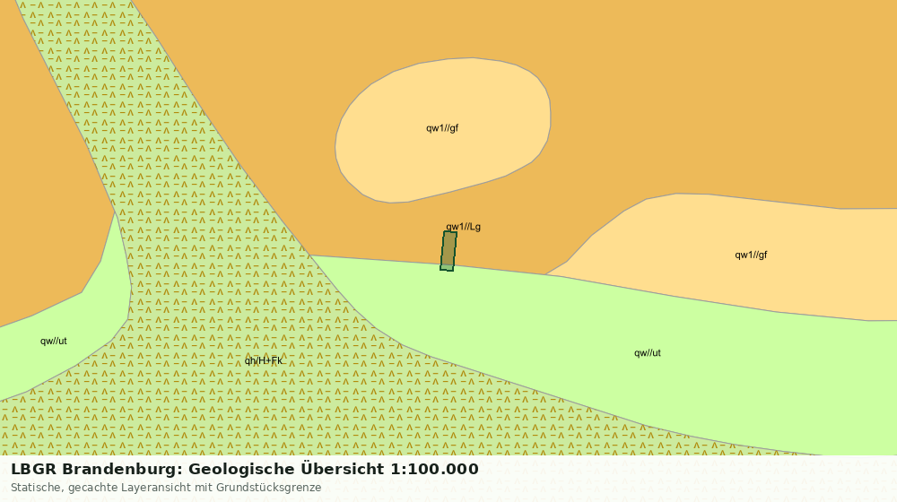 Statische Kartenansicht: LBGR Brandenburg: Geologische Übersicht 1:100.000