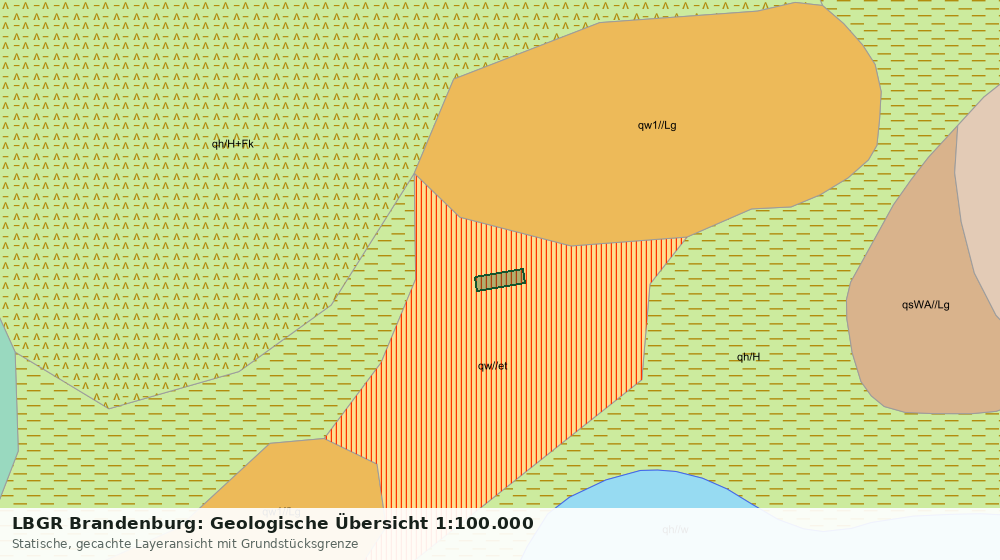 Statische Kartenansicht: LBGR Brandenburg: Geologische Übersicht 1:100.000
