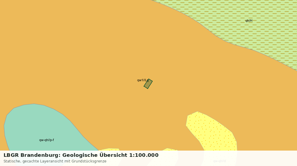 Statische Kartenansicht: LBGR Brandenburg: Geologische Übersicht 1:100.000