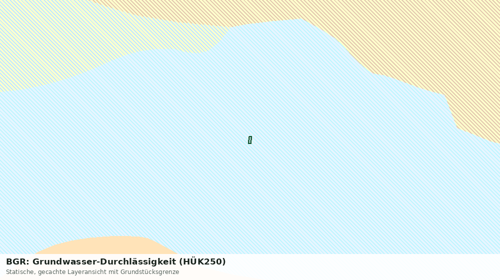 Statische Kartenansicht: BGR: Grundwasser-Durchlässigkeit (HÜK250)