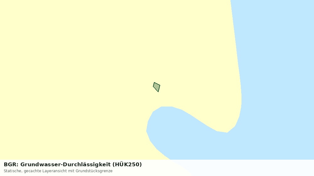 Statische Kartenansicht: BGR: Grundwasser-Durchlässigkeit (HÜK250)