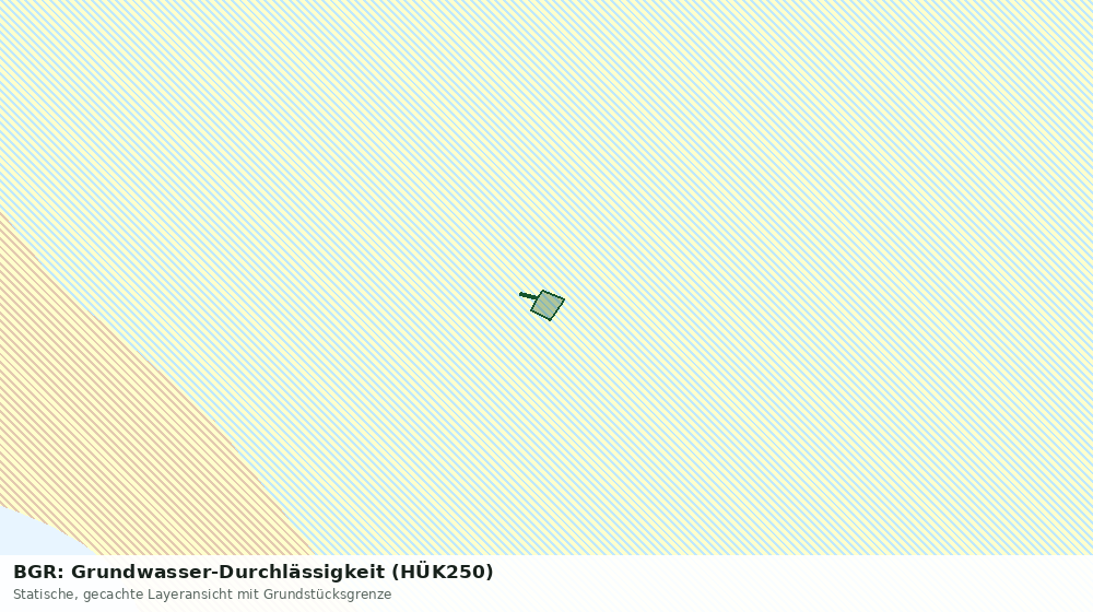 Statische Kartenansicht: BGR: Grundwasser-Durchlässigkeit (HÜK250)