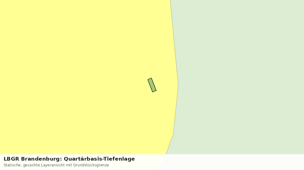 Statische Kartenansicht: LBGR Brandenburg: Quartärbasis-Tiefenlage