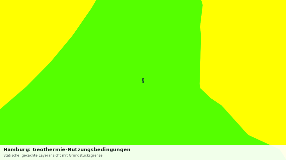 Statische Kartenansicht: Hamburg: Geothermie-Nutzungsbedingungen