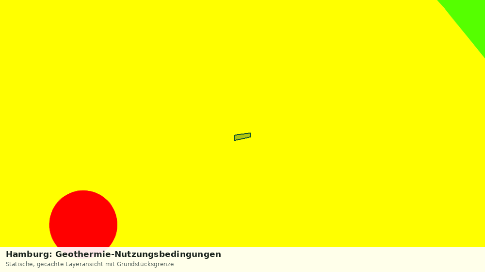 Statische Kartenansicht: Hamburg: Geothermie-Nutzungsbedingungen