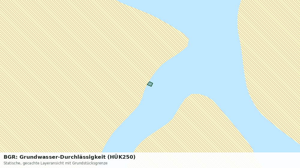 Statische Kartenansicht: BGR: Grundwasser-Durchlässigkeit (HÜK250)