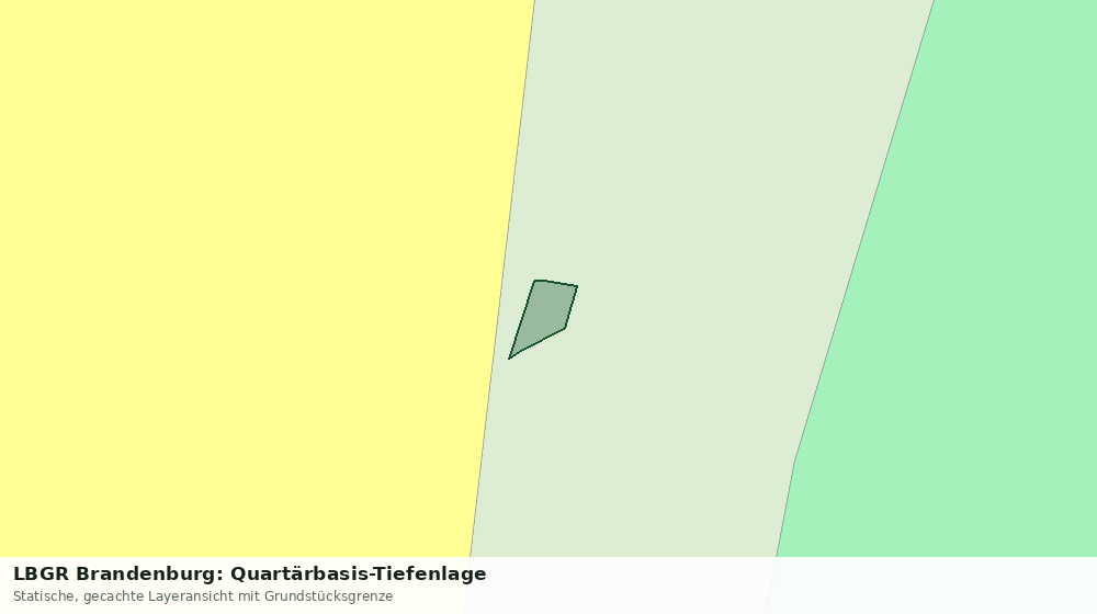 Statische Kartenansicht: LBGR Brandenburg: Quartärbasis-Tiefenlage