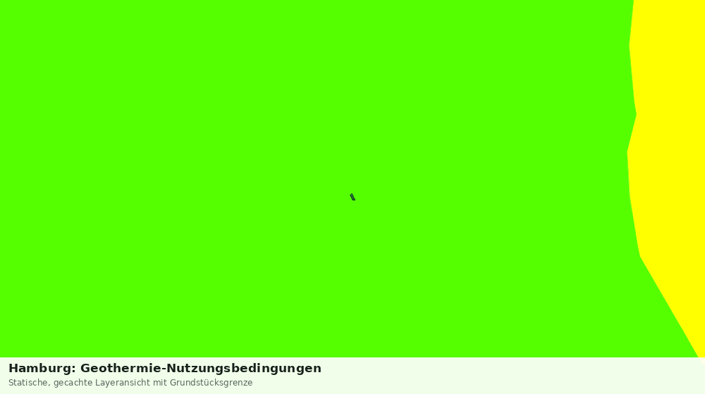 Statische Kartenansicht: Hamburg: Geothermie-Nutzungsbedingungen