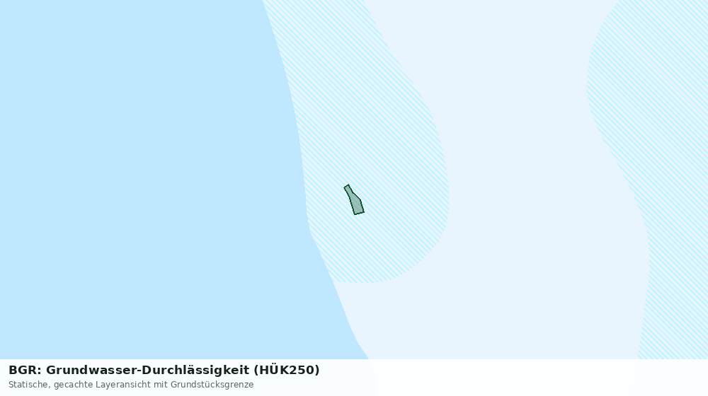 Statische Kartenansicht: BGR: Grundwasser-Durchlässigkeit (HÜK250)