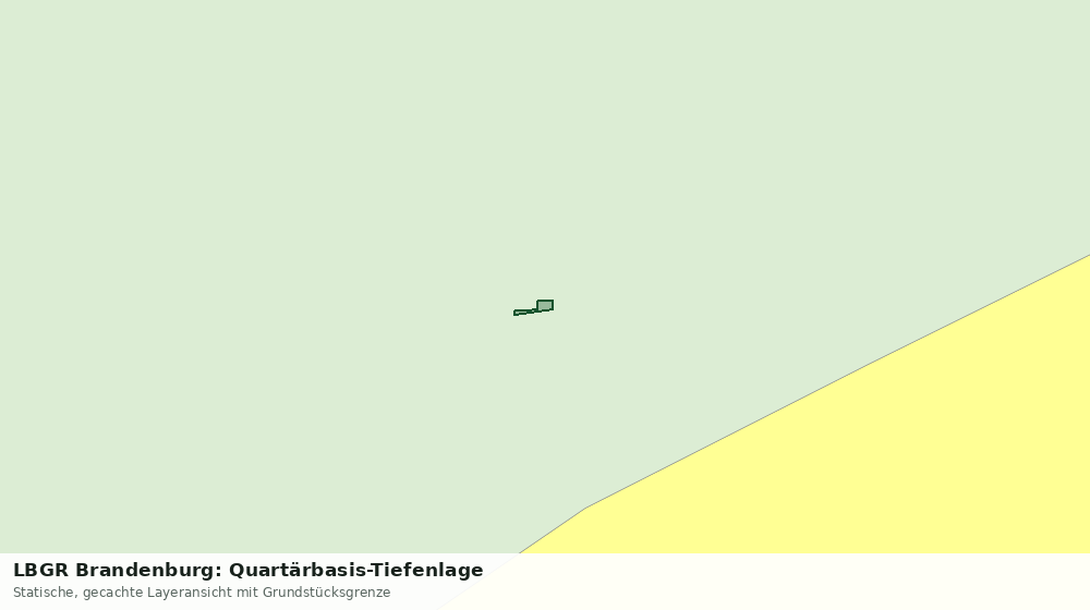 Statische Kartenansicht: LBGR Brandenburg: Quartärbasis-Tiefenlage
