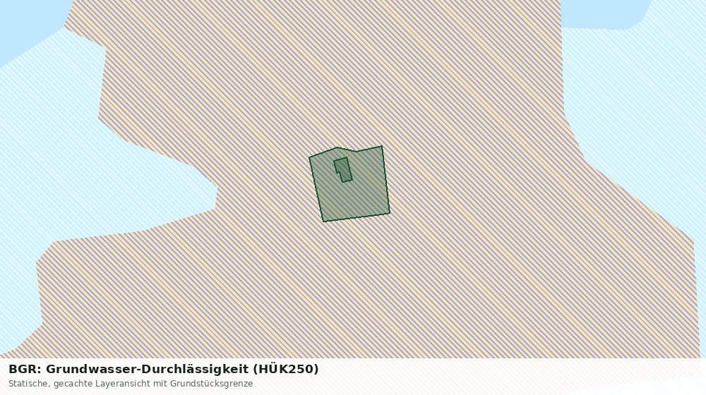 Statische Kartenansicht: BGR: Grundwasser-Durchlässigkeit (HÜK250)