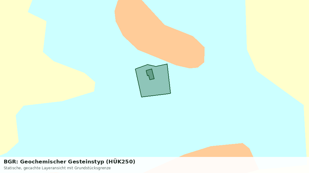 Statische Kartenansicht: BGR: Geochemischer Gesteinstyp (HÜK250)