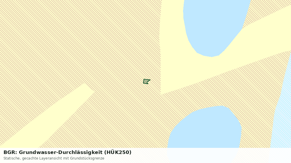Statische Kartenansicht: BGR: Grundwasser-Durchlässigkeit (HÜK250)