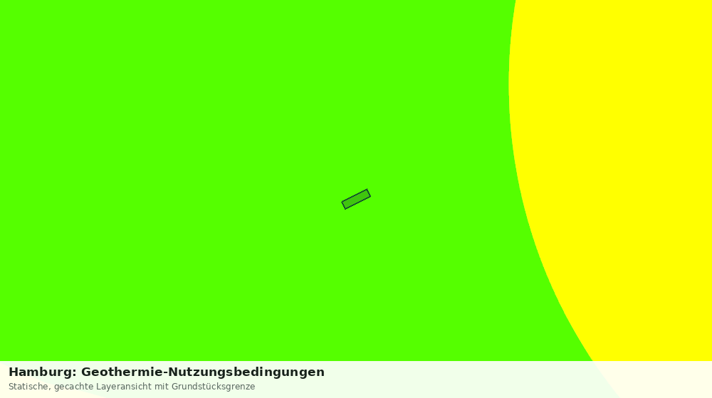 Statische Kartenansicht: Hamburg: Geothermie-Nutzungsbedingungen