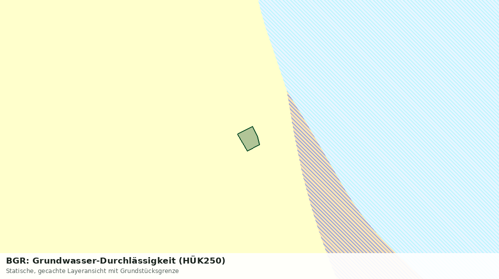 Statische Kartenansicht: BGR: Grundwasser-Durchlässigkeit (HÜK250)