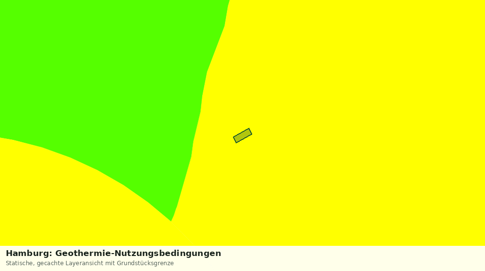 Statische Kartenansicht: Hamburg: Geothermie-Nutzungsbedingungen