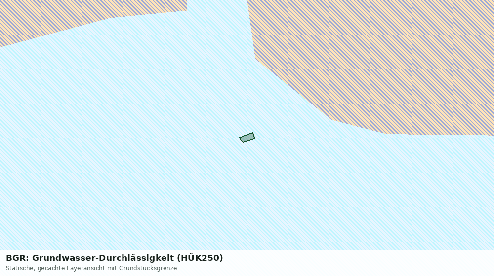 Statische Kartenansicht: BGR: Grundwasser-Durchlässigkeit (HÜK250)