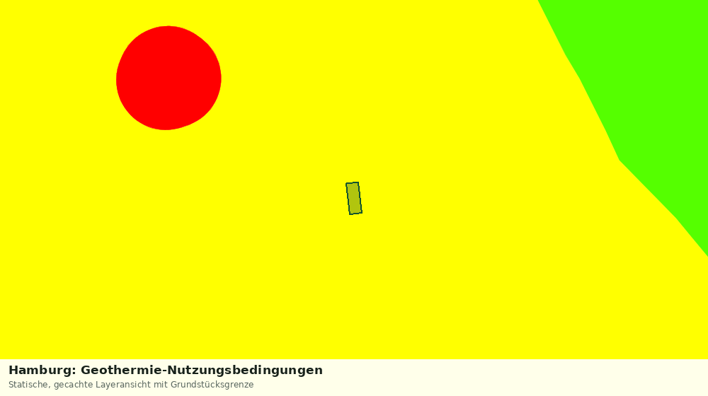 Statische Kartenansicht: Hamburg: Geothermie-Nutzungsbedingungen