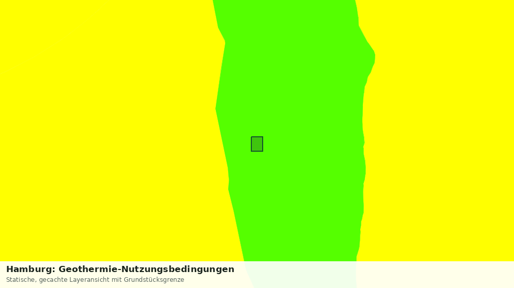 Statische Kartenansicht: Hamburg: Geothermie-Nutzungsbedingungen