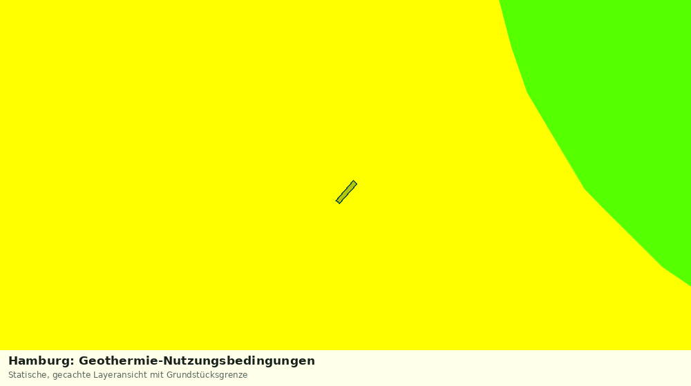 Statische Kartenansicht: Hamburg: Geothermie-Nutzungsbedingungen
