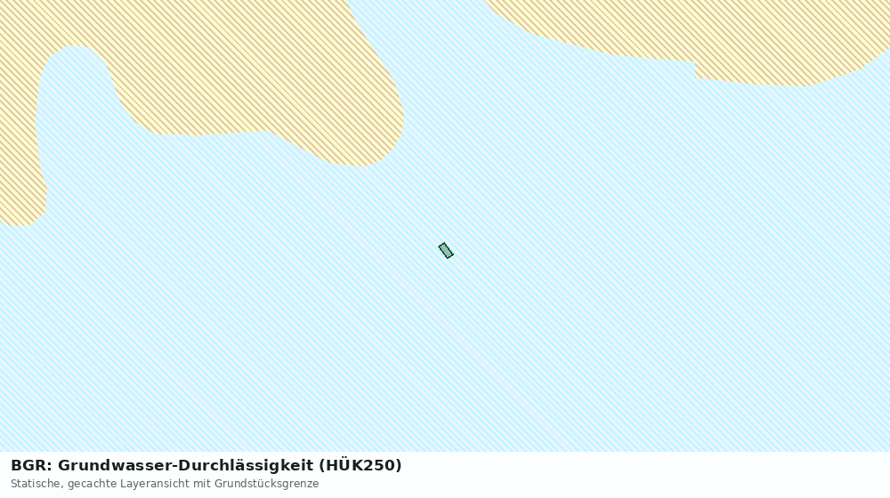 Statische Kartenansicht: BGR: Grundwasser-Durchlässigkeit (HÜK250)